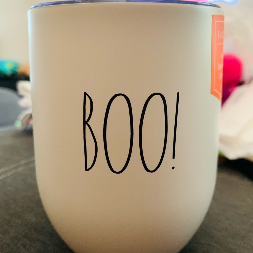 Rae Dunn wine glass Halloween 2021